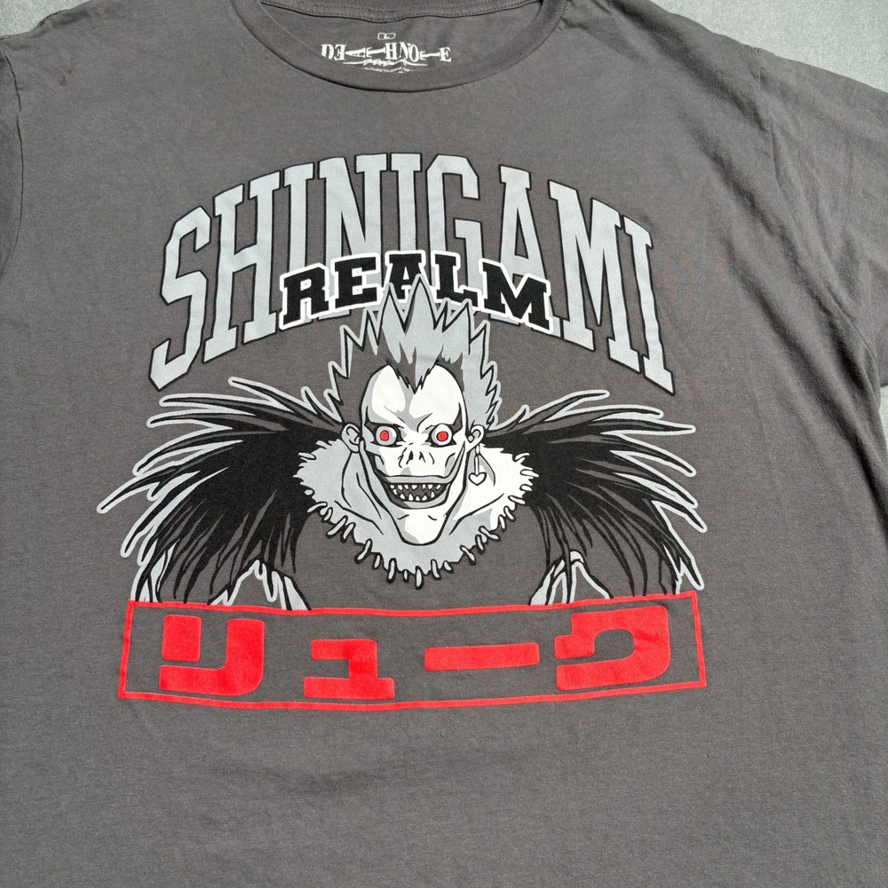 Death Note Ryuk Shinigami Realm Graphic T-Shirt Grey Large Ripple Junction